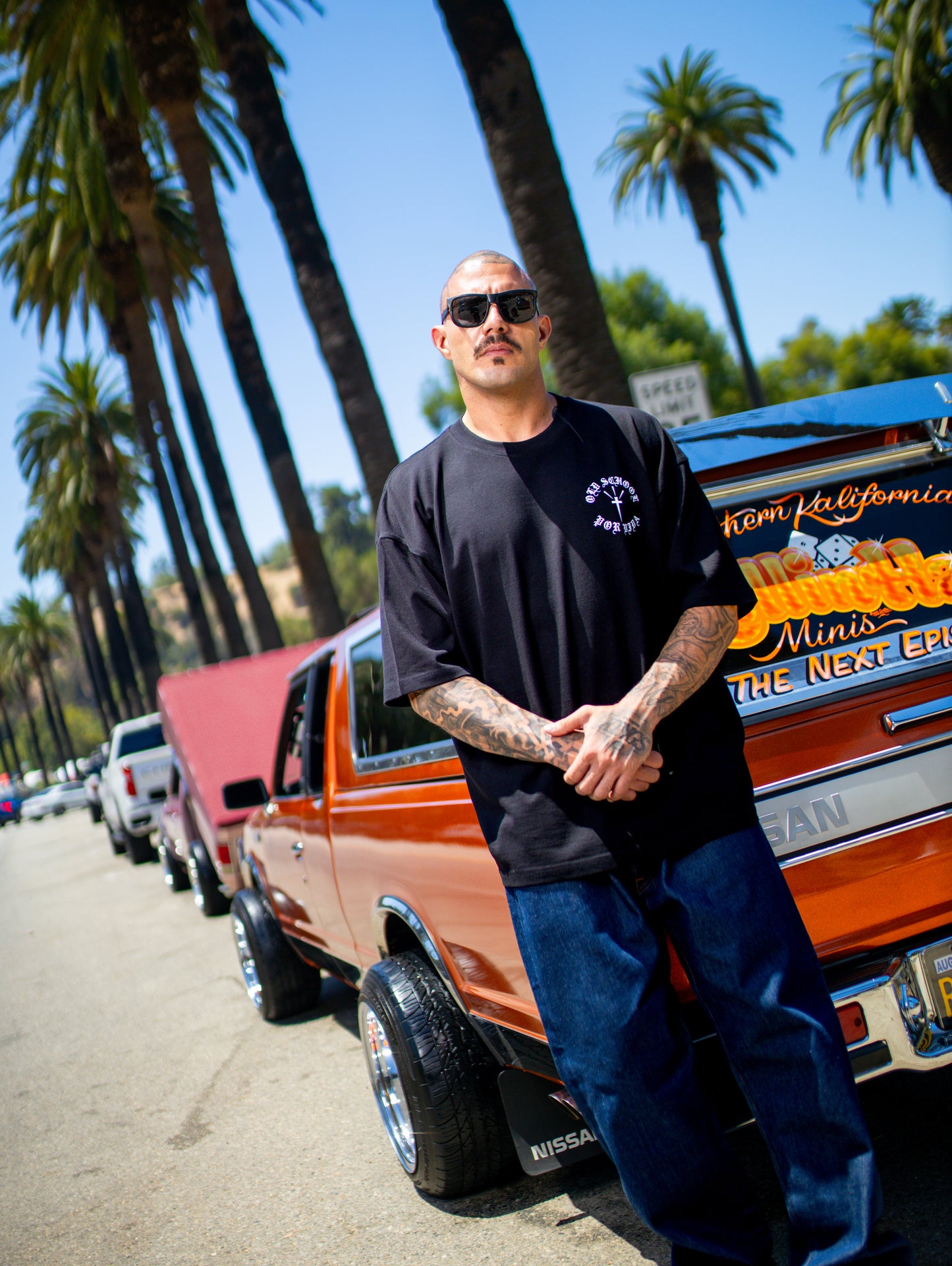 BLACK-OG SCRIPT TEE