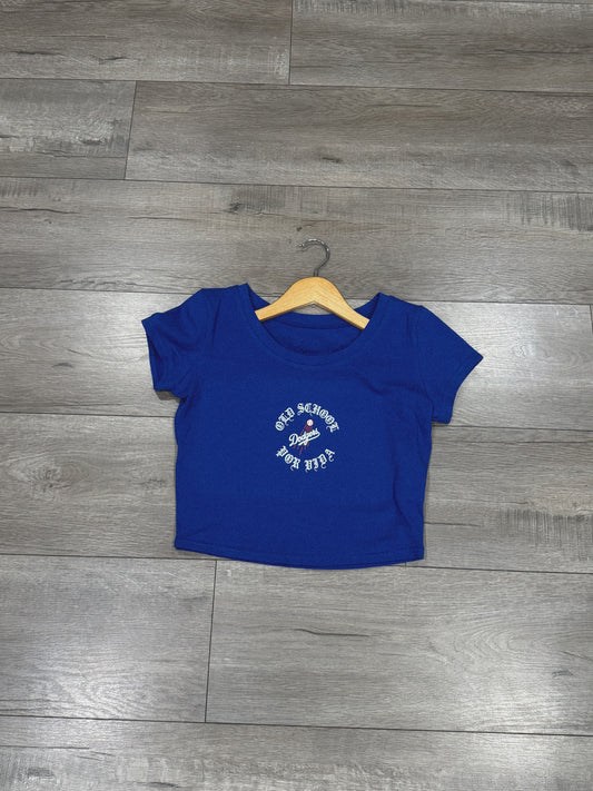 OSPV X DODGERS CROP TOP