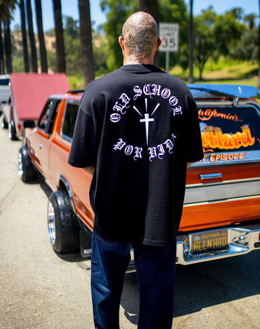 BLACK-OG SCRIPT TEE
